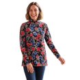 thumbnail image 1 of Woman Within Plus Size Perfect Printed Long-Sleeve Turtleneck Tee, 1 of 4