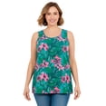 thumbnail image 1 of Woman Within Plus Size Perfect Printed Scoopneck Tank, 1 of 6