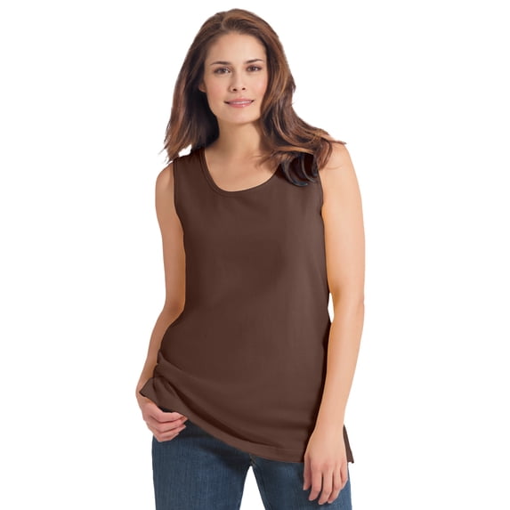 Woman Within Plus Size Petite Perfect Scoopneck Tank Top