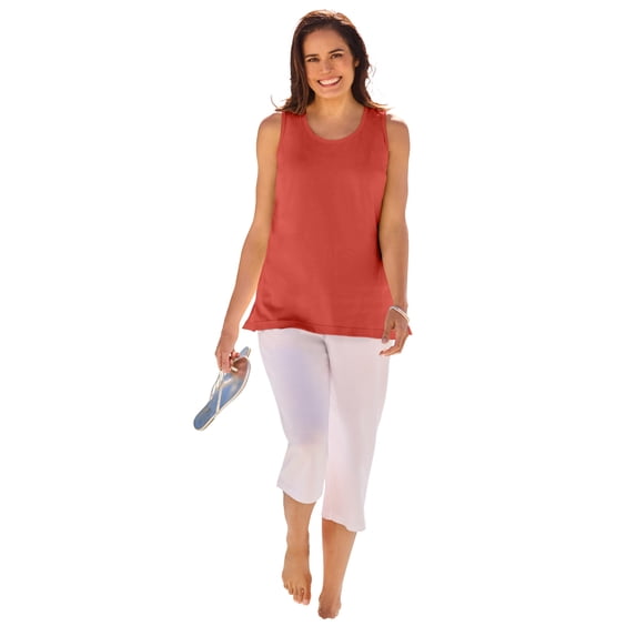 Woman Within Plus Size Perfect Scoopneck Tank (Petite Available)
