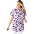 thumbnail image 1 of Woman Within Plus Size Petite Perfect Short Sleeve Shirt, 1 of 4