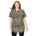 thumbnail image 1 of Woman Within Plus Size Petite Perfect Short Sleeve Shirt, 1 of 4