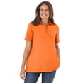 thumbnail image 1 of Woman Within Plus Size Perfect Short-Sleeve Polo Shirt, 1 of 6