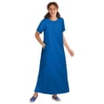 thumbnail image 1 of Woman Within Plus Size Perfect Short-Sleeve Scoopneck Maxi Tee Dress, 1 of 6