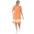 thumbnail image 1 of Woman Within Plus Size Perfect Short-Sleeve V-Neck Tee Dress, 1 of 6