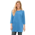 thumbnail image 1 of Woman Within Plus Size Perfect Three-Quarter-Sleeve Scoopneck Tunic, 1 of 6