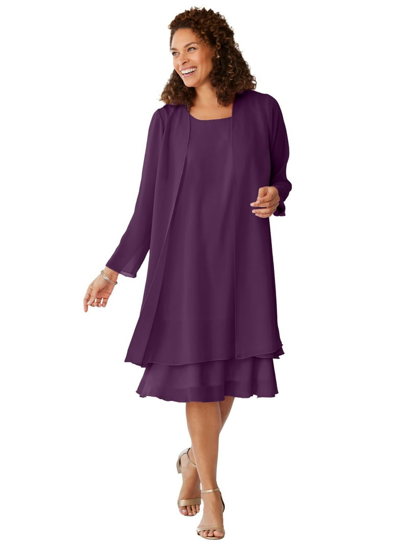 Guest Dresses Petite Jacket Dresses Formal Woman Within Plus Size Petite  2-Piece Jacket Dress