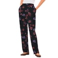 thumbnail image 1 of Woman Within Plus Size Petite 7-Day Knit Straight-Leg Pull-On Pants, 1 of 5