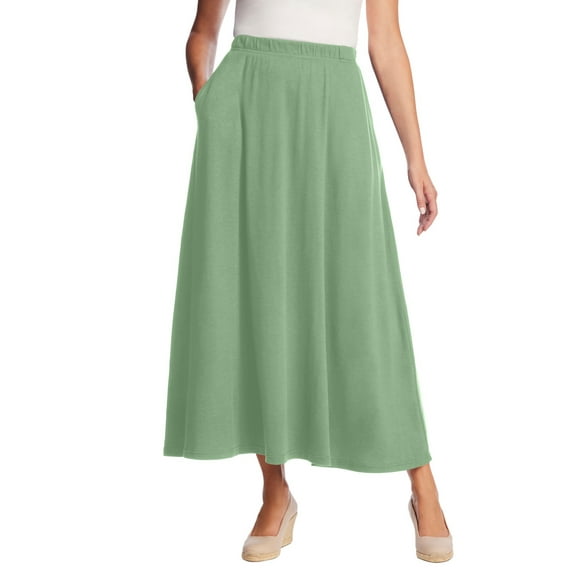 Woman Within Plus Size Petite 7-Day Maxi Skirt