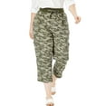 thumbnail image 1 of Woman Within Plus Size Petite Convertible Length Cargo Capri Pant Pants, 1 of 5