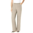 thumbnail image 1 of Woman Within Plus Size Petite Fineline Stretch Denim Pull-On Bootcut Jeans, 1 of 4