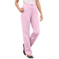 thumbnail image 1 of Woman Within Plus Size Petite Perfect Back-Elastic Gap-Free Straight-Leg Cotton Jeans, 1 of 6