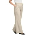 thumbnail image 1 of Woman Within Plus Size Petite Perfect Elastic-Waist Wide-Leg All-Cotton Pull-On Denim Jeans, 1 of 1