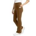 thumbnail image 1 of Woman Within Plus Size Petite Stretch-Cotton Knit Pull-On Bootcut Pocket Leggings, 1 of 6