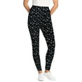 thumbnail image 1 of Woman Within Plus Size Petite Stretch-Cotton Knit Pull-On Printed Leggings, 1 of 3