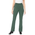thumbnail image 1 of Woman Within Plus Size Petite Stretch Ponte Knit Pull-On Bootcut Pants, 1 of 3