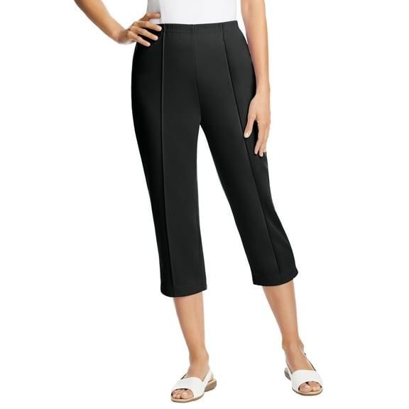 Woman Within Plus Size Petite The Hassle-Free Soft Knit Capri