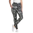 thumbnail image 1 of Woman Within Plus Size Tall Stretch-Cotton Knit Pull-On Printed Pocket Leggings, 1 of 4