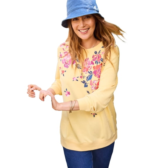 Woman Within Plus Size Printed Sweatshirt