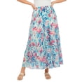 thumbnail image 1 of Woman Within Plus Size Pull-On Elastic Waist Crinkle Printed Skirt, 1 of 5