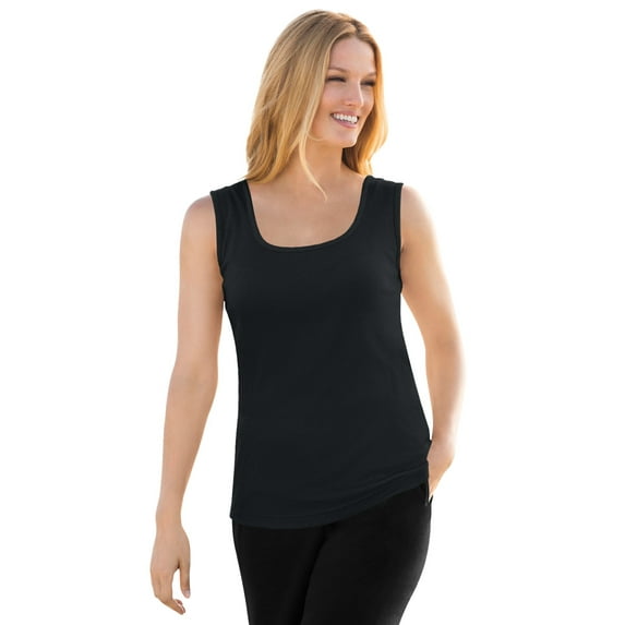 Woman Within Plus Size Rib Knit Tank