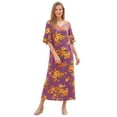thumbnail image 1 of Woman Within Plus Size Ruffle-Sleeve Maxi-Length Dress, 1 of 1