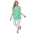 thumbnail image 1 of Woman Within Plus Size Ruffle Tee, 1 of 5