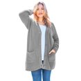 thumbnail image 1 of Woman Within Plus Size Shaker Button-Front Cardigan Sweater, 1 of 4