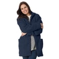 thumbnail image 1 of Woman Within Plus Size Short Hooded Berber Fleece Jacket, 1 of 4