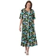 thumbnail image 1 of Woman Within Plus Size Short-Sleeve Button-Front Pocket Dress (Petite Available), 1 of 6