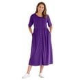 thumbnail image 1 of Woman Within Plus Size Short-Sleeve Button-Front Pocket Dress (Petite Available), 1 of 6