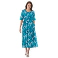 thumbnail image 1 of Woman Within Plus Size Short-Sleeve Button-Front Pocket Dress (Petite Available), 1 of 6