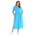 thumbnail image 1 of Woman Within Plus Size Short-Sleeve Button-Front Pocket Dress (Petite Available), 1 of 5