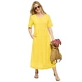 thumbnail image 1 of Woman Within Plus Size Short-Sleeve Button-Front Pocket Dress (Petite Available), 1 of 6