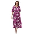thumbnail image 1 of Woman Within Plus Size Short-Sleeve Button-Front Pocket Dress (Petite Available), 1 of 6