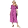 thumbnail image 1 of Woman Within Plus Size Short-Sleeve Button-Front Pocket Dress (Petite Available), 1 of 6