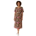 thumbnail image 1 of Woman Within Plus Size Short-Sleeve Button-Front Pocket Dress (Petite Available), 1 of 5