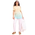 thumbnail image 1 of Woman Within Plus Size Short-Sleeve Cold-Shoulder Tee, 1 of 3
