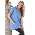 thumbnail image 1 of Woman Within Plus Size Short-Sleeve Hoodie, 1 of 4