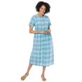 thumbnail image 1 of Woman Within Plus Size Short-Sleeve Seersucker Dress, 1 of 3
