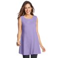 thumbnail image 1 of Woman Within Plus Size Sleeveless Fit-And-Flare Tunic Top, 1 of 6