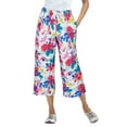 thumbnail image 1 of Woman Within Plus Size Sport-Knit Pull-On Capri Pants, 1 of 6