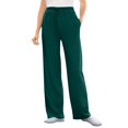thumbnail image 1 of Woman Within Plus Size Sport Knit Straight Leg Elastic Pant, 1 of 6