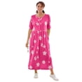 thumbnail image 1 of Woman Within Plus Size Stamped Empire Waist Dress, 1 of 2