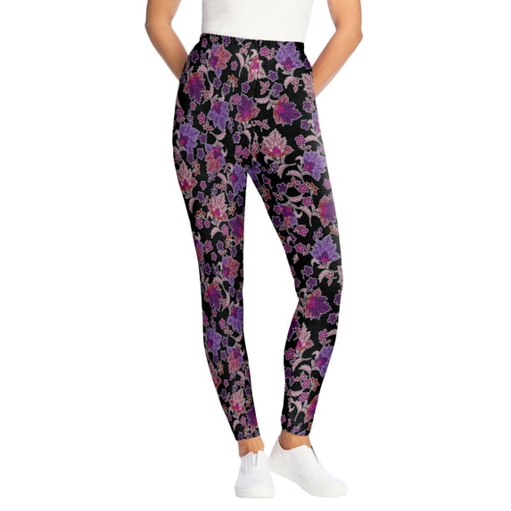 Woman Within Plus Size Stretch Cotton Cozy Legging