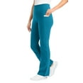 thumbnail image 1 of Woman Within Plus Size Stretch-Cotton Knit Pull-On Bootcut Pocket Leggings, 1 of 3