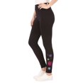 thumbnail image 1 of Woman Within Plus Size Stretch-Cotton Knit Pull-On Embroidered Leggings, 1 of 6