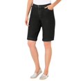 thumbnail image 1 of Woman Within Plus Size Stretch-Denim Five-Pocket Bermuda Jeans Shorts, 1 of 6