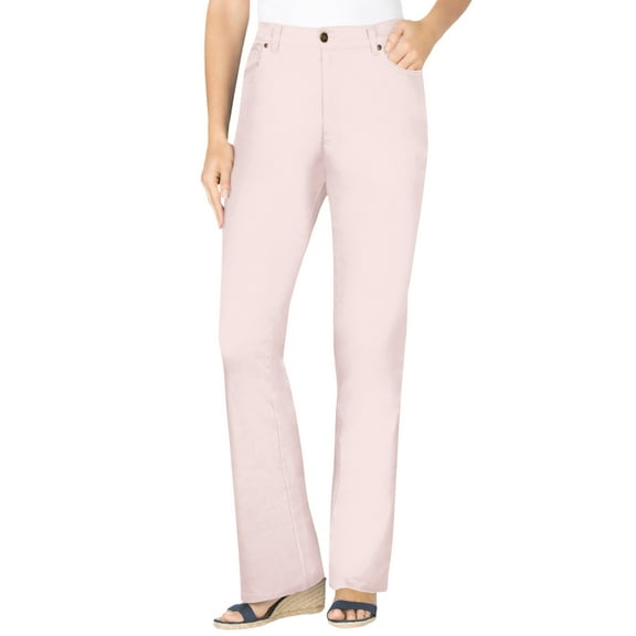 Woman Within Plus Size Stretch Denim Five-Pocket Bootcut Jeans