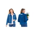 thumbnail image 1 of Woman Within Plus Size Stretch Denim Jacket Cropped Jean Jacket, 1 of 6